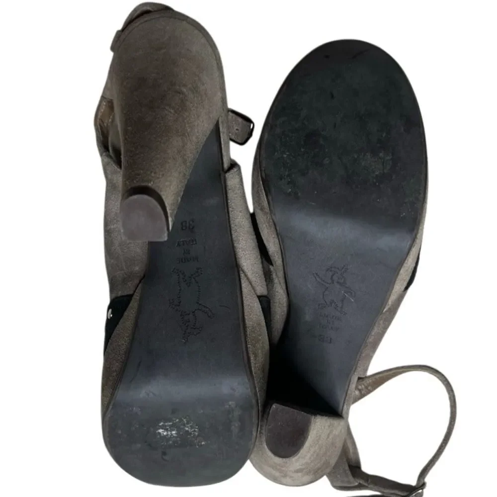 Marni Elegant Gray Platform Heels Size 8